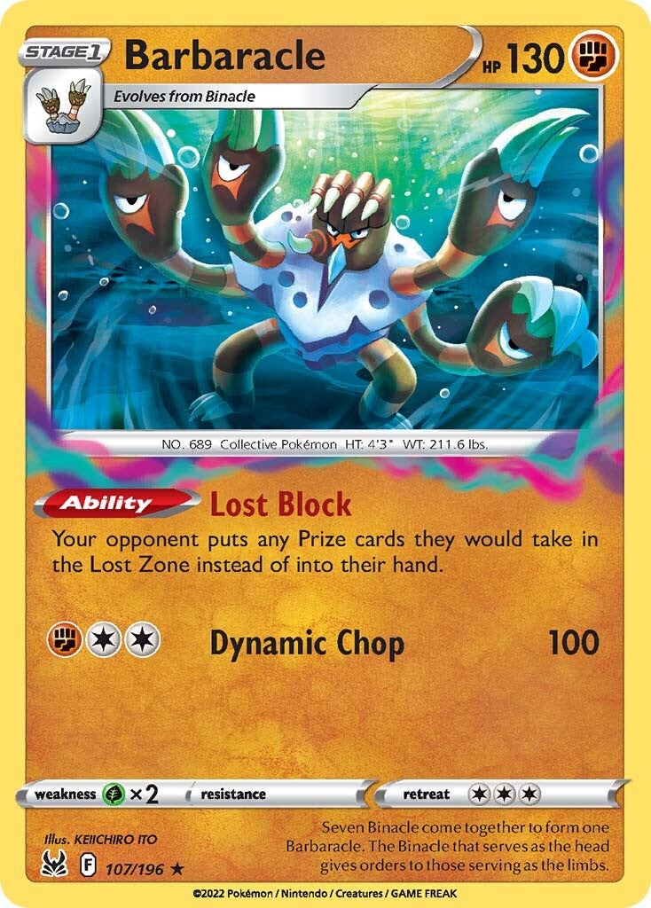 Barbaracle (107/196) [Sword & Shield: Lost Origin] - Pokémon - Card Brawlers | Quebec | Canada |