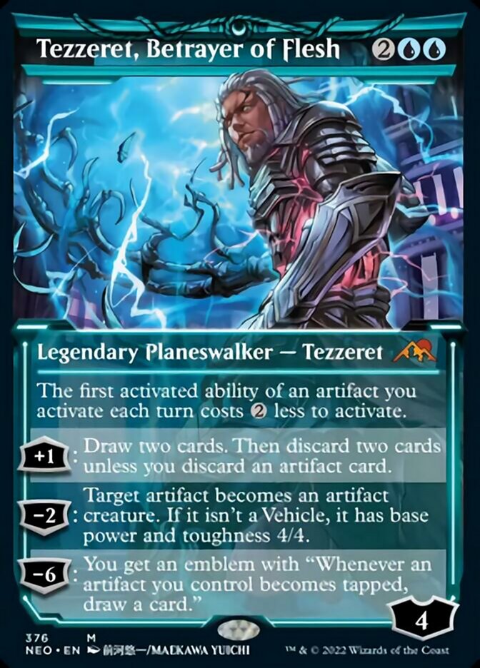 Tezzeret, Betrayer of Flesh (Showcase Soft Glow) [Kamigawa: Neon Dynasty] - Magic: The Gathering - Card Brawlers | Quebec | Canada |