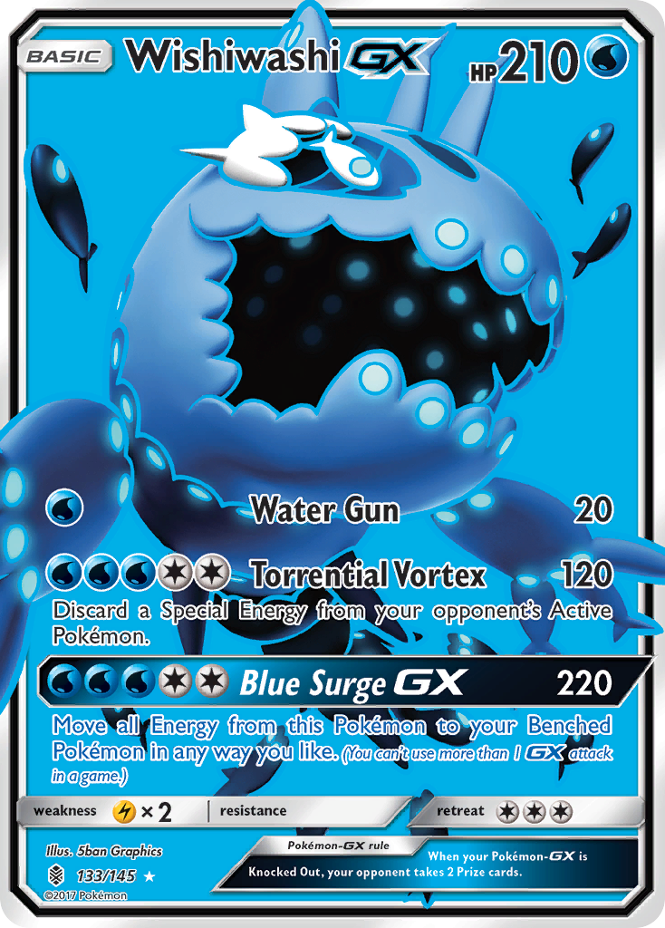 Wishiwashi GX (133/145) [Sun & Moon: Guardians Rising] - Pokémon - Card Brawlers | Quebec | Canada |