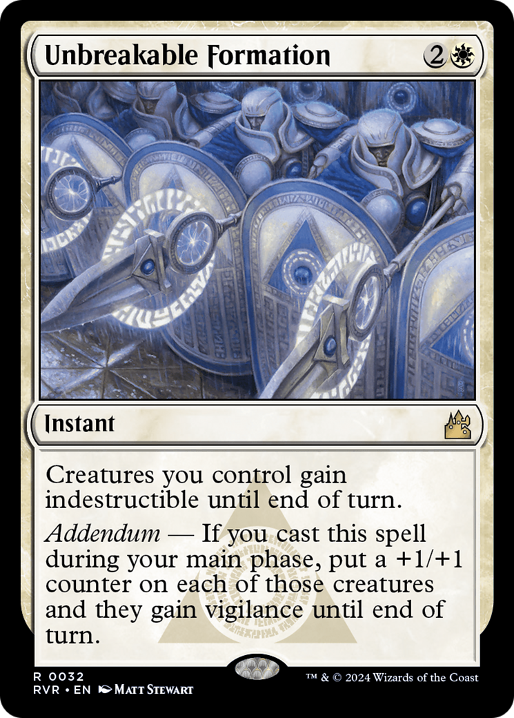 Unbreakable Formation [Ravnica Remastered] - Magic: The Gathering - Card Brawlers | Quebec | Canada |