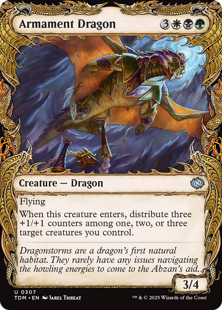 Armament Dragon (Showcase) [Tarkir: Dragonstorm] - Magic: The Gathering - Card Brawlers | Quebec | Canada |