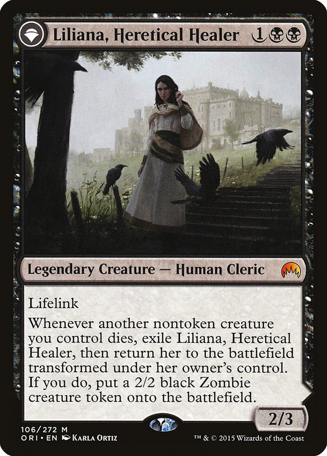 Liliana, Heretical Healer // Liliana, Defiant Necromancer [Magic Origins] - Magic: The Gathering - Card Brawlers | Quebec | Canada |