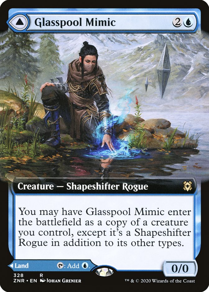 Glasspool Mimic // Glasspool Shore (Extended Art) [Zendikar Rising] - Magic: The Gathering - Card Brawlers | Quebec | Canada |