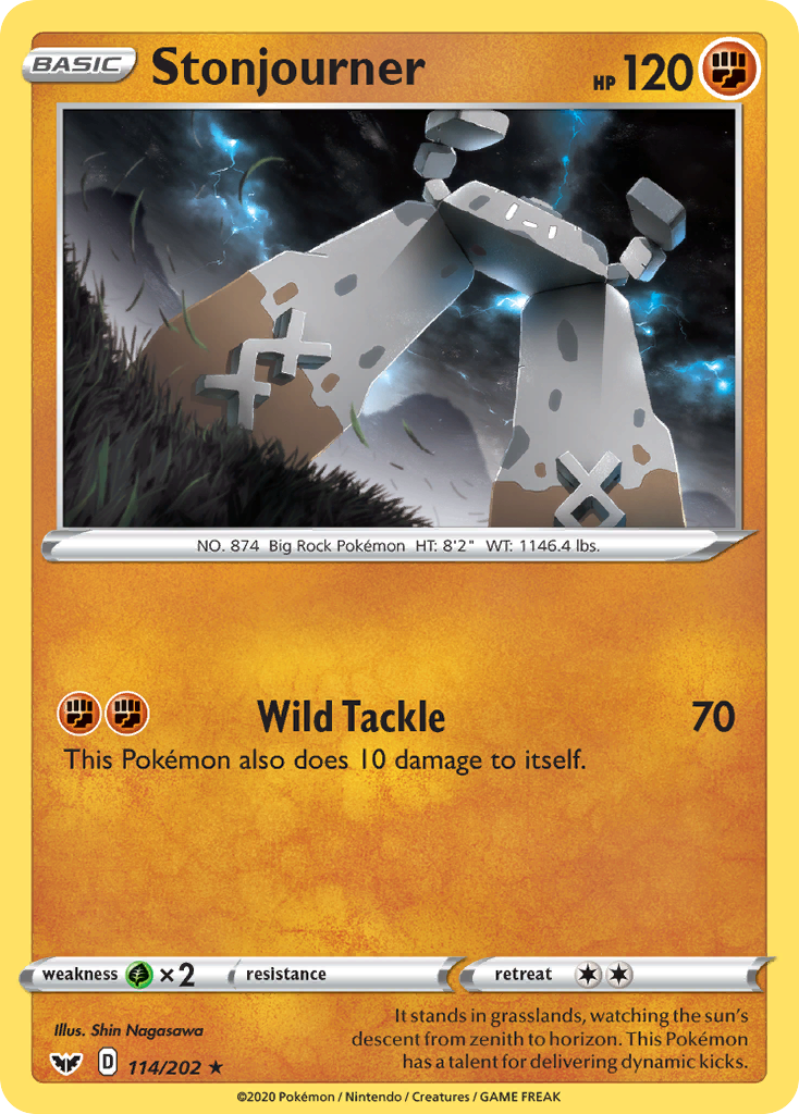 Stonjourner (114/202) [Sword & Shield: Base Set] - Pokémon - Card Brawlers | Quebec | Canada |
