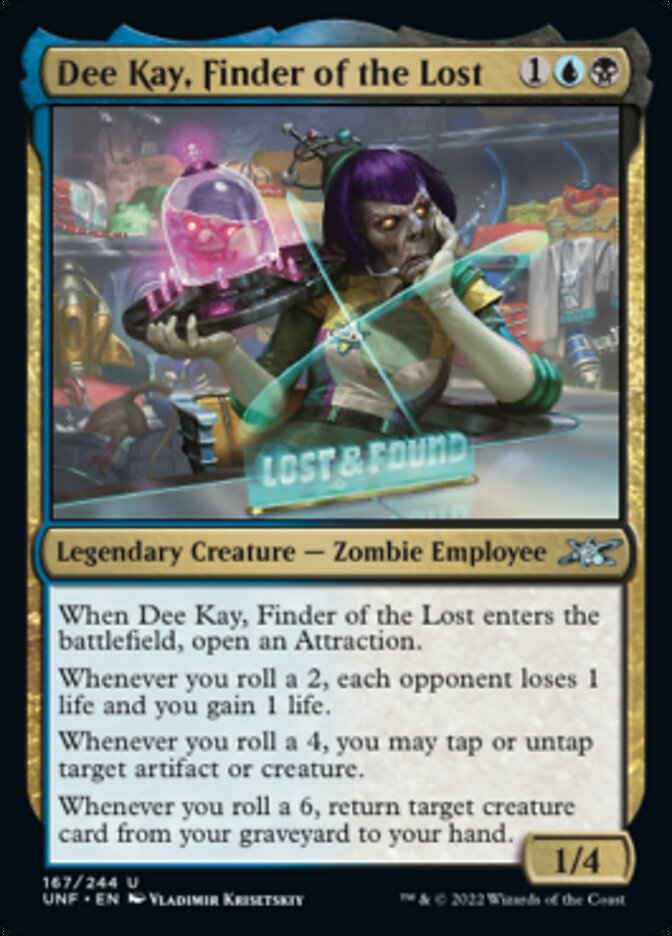 Dee Kay, Finder of the Lost [Unfinity] - Magic: The Gathering - Card Brawlers | Quebec | Canada |