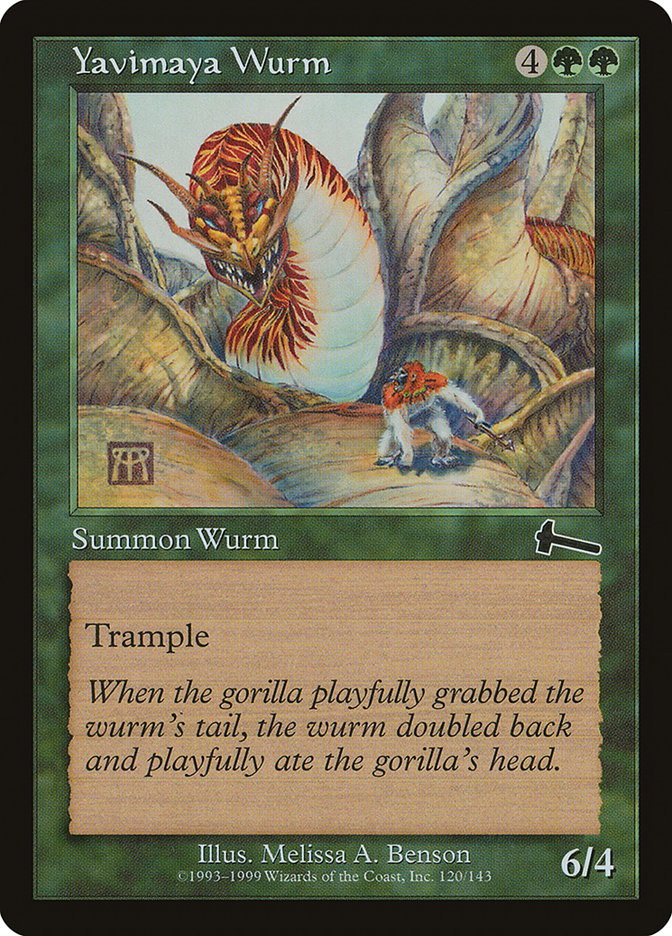 Yavimaya Wurm [Urza's Legacy] - Magic: The Gathering - Card Brawlers | Quebec | Canada |