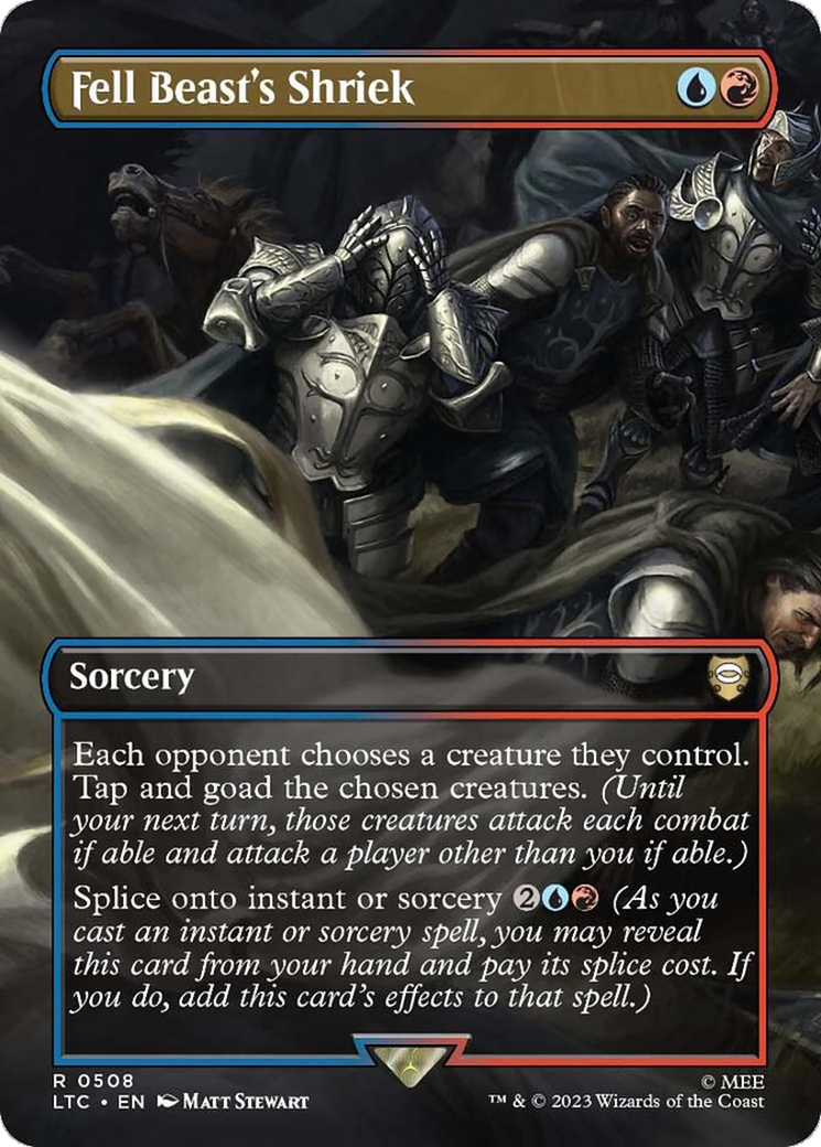 Fell Beast's Shriek (Borderless) [The Lord of the Rings: Tales of Middle-Earth Commander] - Magic: The Gathering - Card Brawlers | Quebec | Canada |
