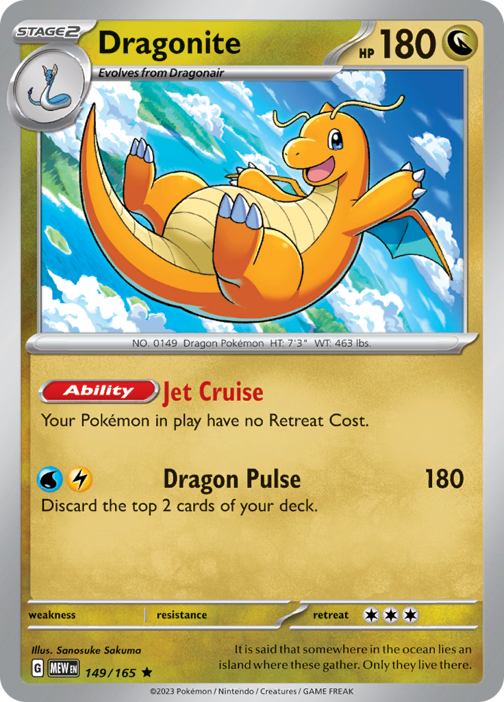 Dragonite (149/165) [Scarlet & Violet 151] - Pokémon - Card Brawlers | Quebec | Canada |