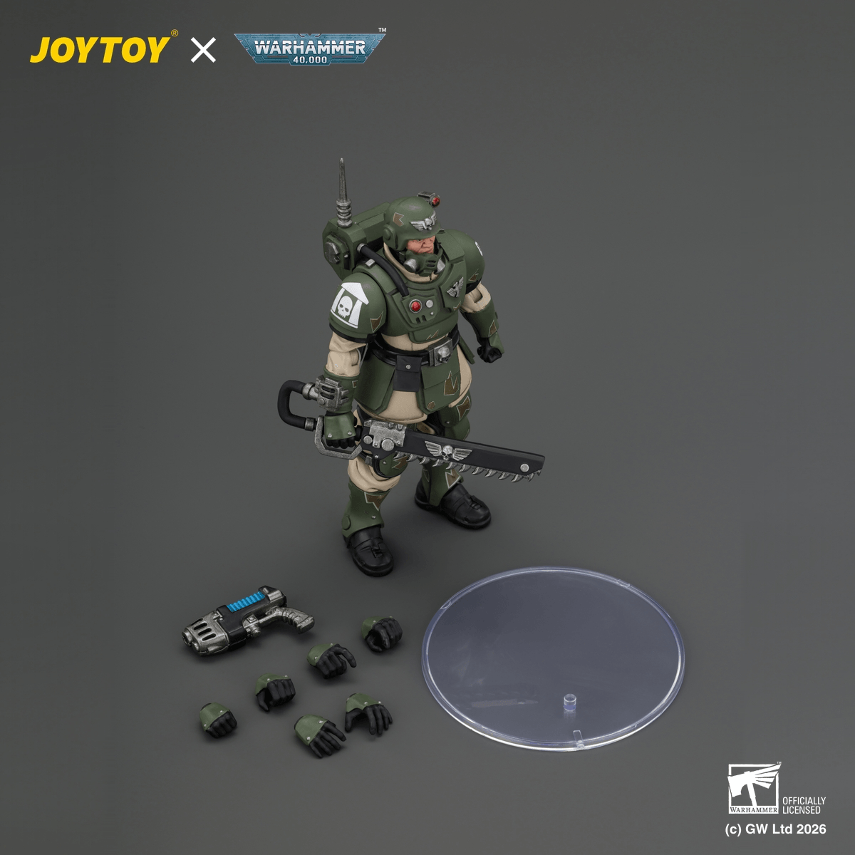 JOYTOY - Warhammer 40k - Astra Militarum - Kasrkin 1 with Chainsword and Plasma Pistol - (PREORDER) October 30, 2026
