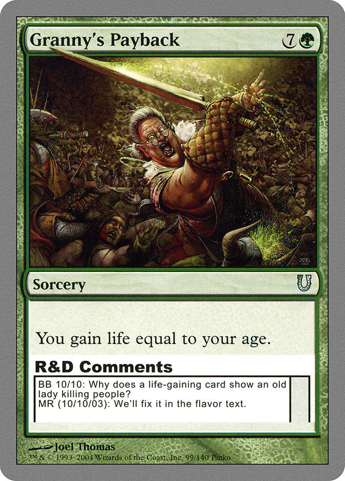 Granny's Payback [Unhinged] - Magic: The Gathering - Card Brawlers | Quebec | Canada |