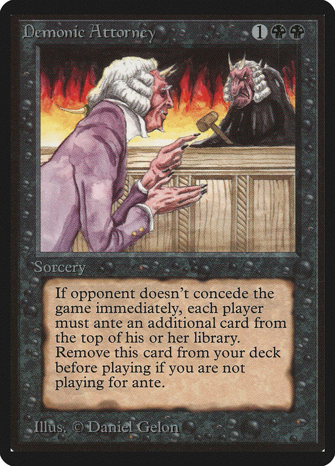 Demonic Attorney [Beta Edition] - Magic: The Gathering - Card Brawlers | Quebec | Canada |