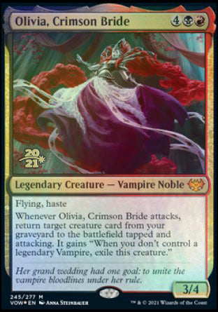 Olivia, Crimson Bride [Innistrad: Crimson Vow Prerelease Promos] - Magic: The Gathering - Card Brawlers | Quebec | Canada |