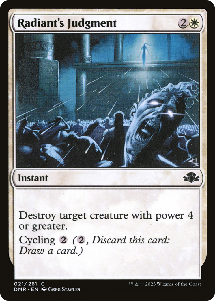 Radiant's Judgment [Dominaria Remastered] - Magic: The Gathering - Card Brawlers | Quebec | Canada |