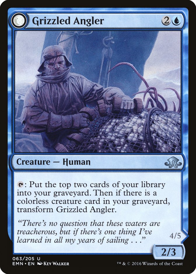 Grizzled Angler // Grisly Anglerfish [Eldritch Moon] - Magic: The Gathering - Card Brawlers | Quebec | Canada |