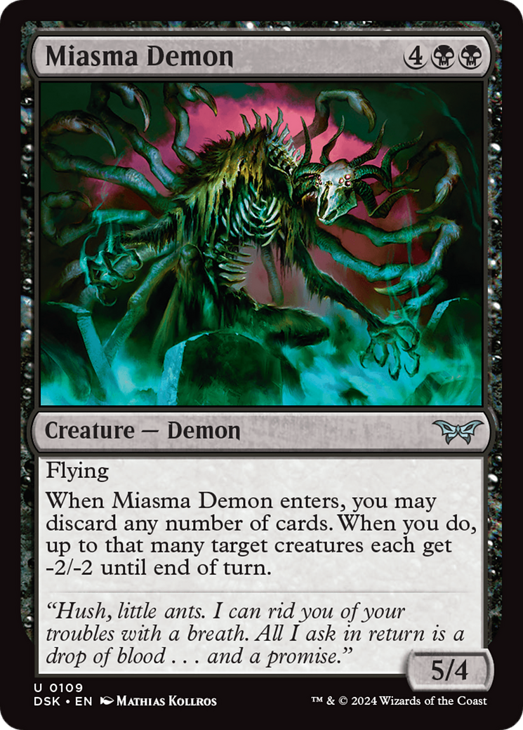 Miasma Demon [Duskmourn: House of Horror] - Magic: The Gathering - Card Brawlers | Quebec | Canada |