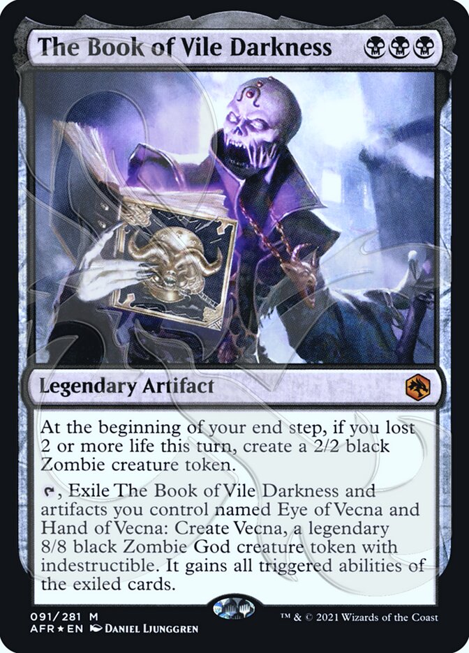 The Book of Vile Darkness (Ampersand Promo) [Dungeons & Dragons: Adventures in the Forgotten Realms Promos] - Magic: The Gathering - Card Brawlers | Quebec | Canada |