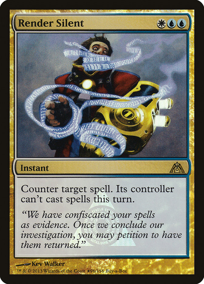 Render Silent (Buy-A-Box) [Dragon's Maze Promos] - Magic: The Gathering - Card Brawlers | Quebec | Canada |
