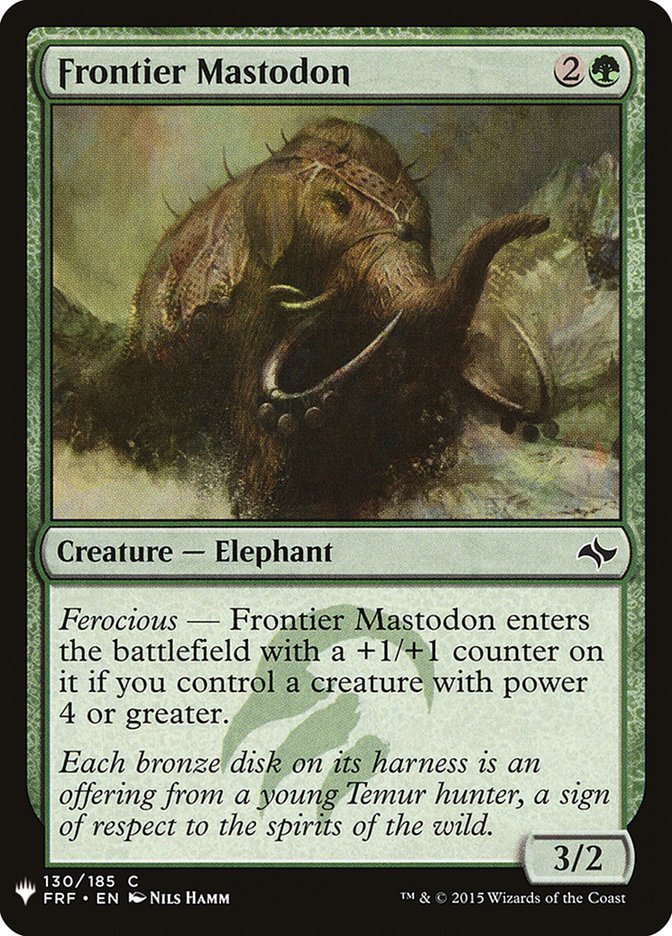 Frontier Mastodon [Mystery Booster] - Magic: The Gathering - Card Brawlers | Quebec | Canada |