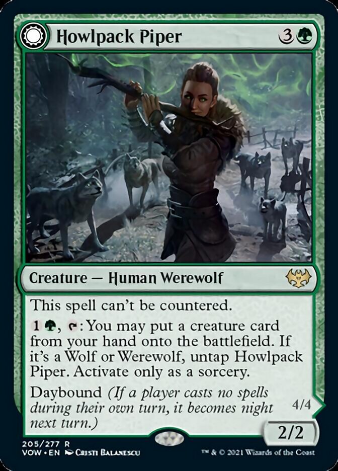 Howlpack Piper // Wildsong Howler [Innistrad: Crimson Vow] - Magic: The Gathering - Card Brawlers | Quebec | Canada |