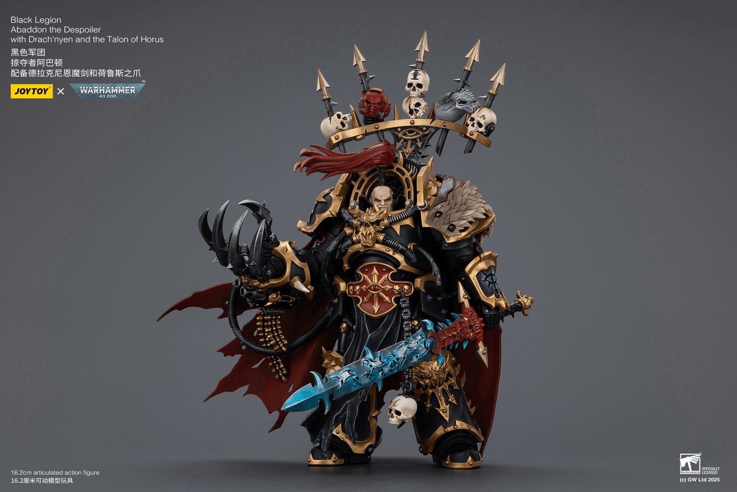Joytoy - Warhammer 40k - Black Legion Abaddon the Despoiler with Drach'nyen and the Talon of Horus - (PREORDER) October 30, 2026