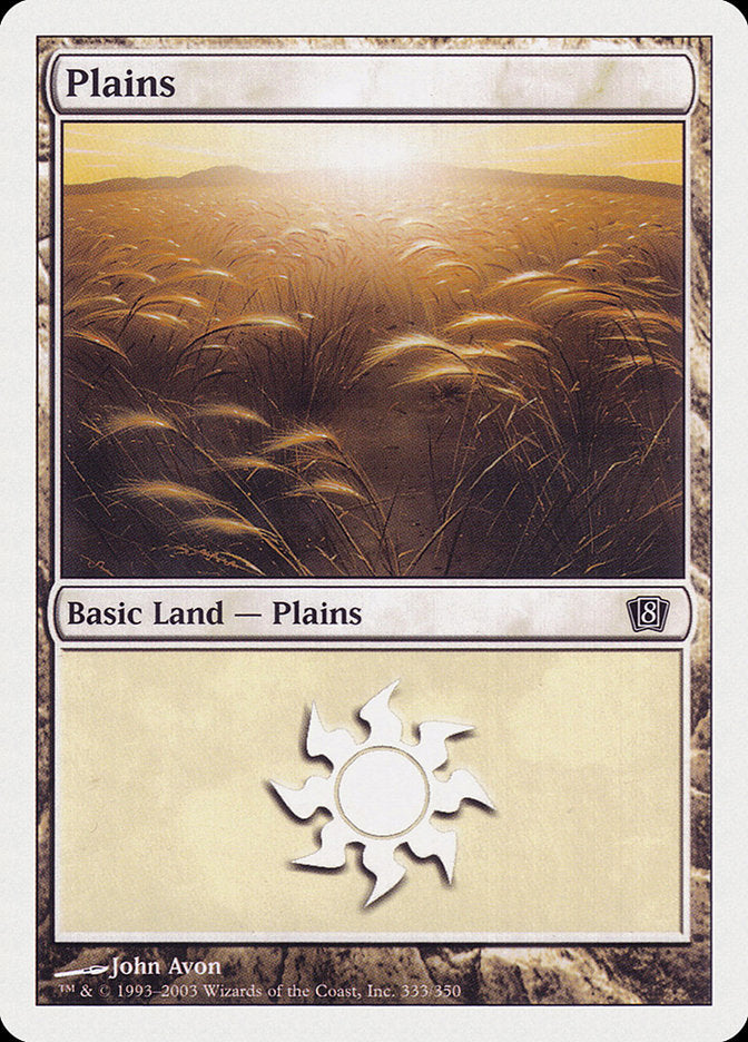 Plains (333) [Eighth Edition] - Magic: The Gathering - Card Brawlers | Quebec | Canada |