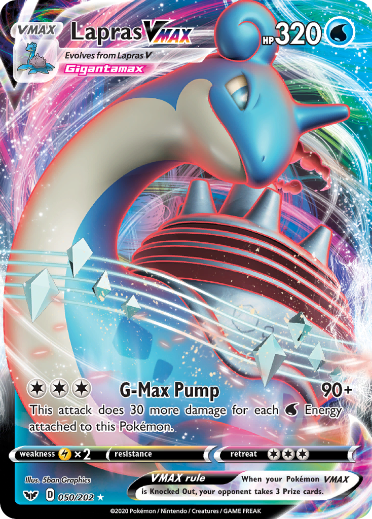 Lapras VMAX (050/202) [Sword & Shield: Base Set] - Pokémon - Card Brawlers | Quebec | Canada |