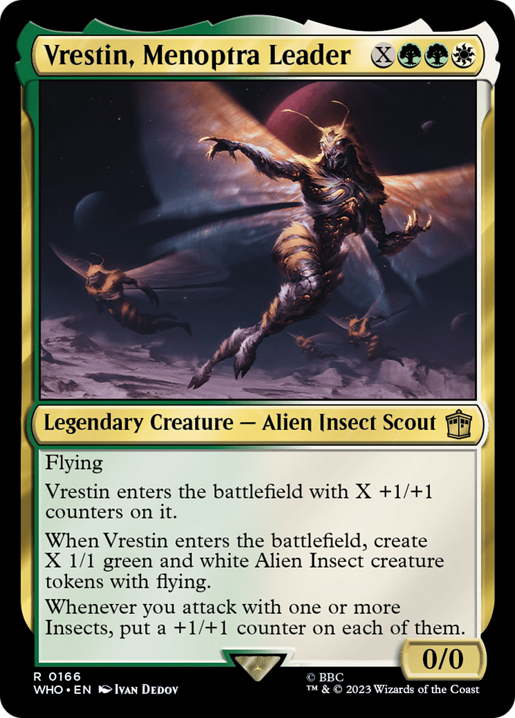 Vrestin, Menoptra Leader [Doctor Who] - Magic: The Gathering - Card Brawlers | Quebec | Canada |