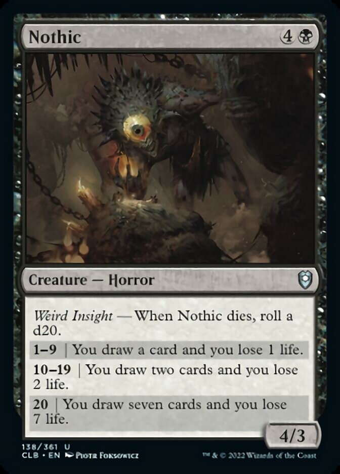 Nothic [Commander Legends: Battle for Baldur's Gate] - Magic: The Gathering - Card Brawlers | Quebec | Canada |
