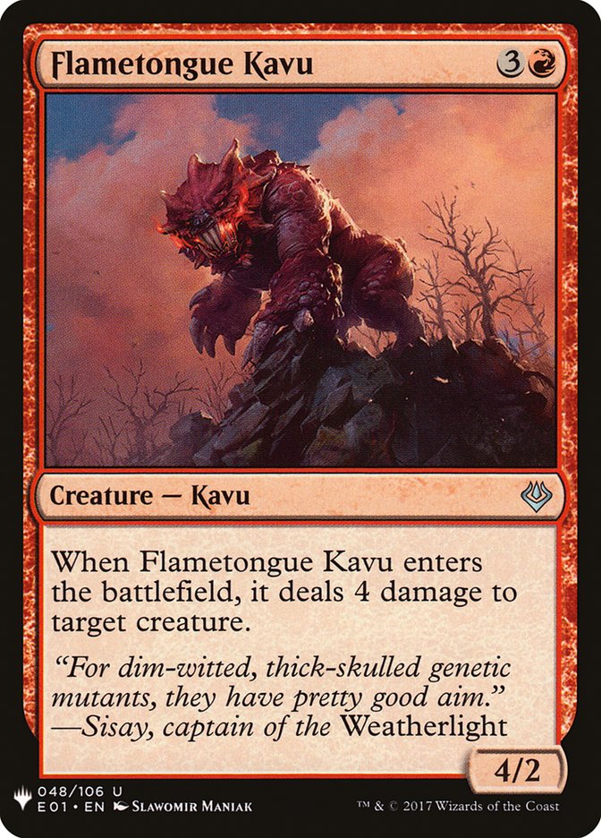 Flametongue Kavu [Mystery Booster] - Magic: The Gathering - Card Brawlers | Quebec | Canada |