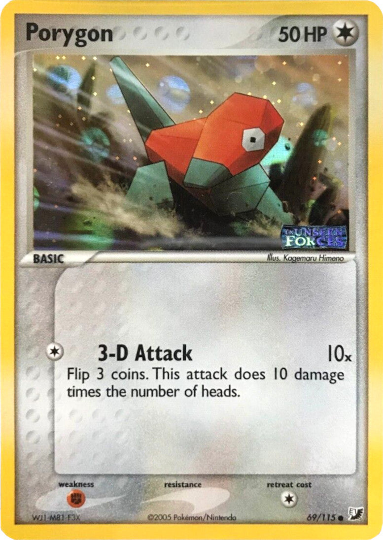Porygon (69/115) (Stamped) [EX: Unseen Forces] - Pokémon - Card Brawlers | Quebec | Canada |