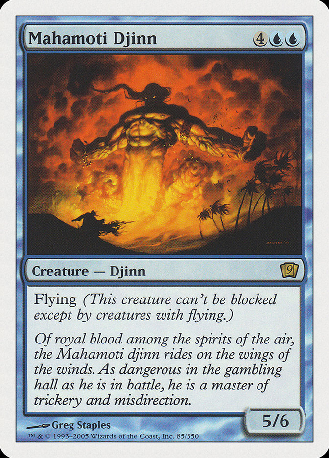 Mahamoti Djinn (9th Edition) [Oversize Cards] - Magic: The Gathering - Card Brawlers | Quebec | Canada |