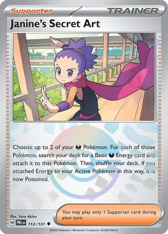 Janine's Secret Art (112/131) (Poke Ball Pattern) [Scarlet & Violet: Prismatic Evolutions] - Pokémon - Card Brawlers | Quebec | Canada |