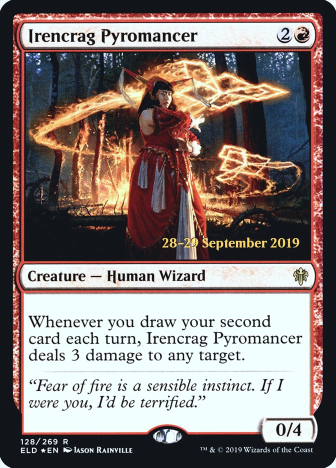 Irencrag Pyromancer [Throne of Eldraine Prerelease Promos] - Magic: The Gathering - Card Brawlers | Quebec | Canada |