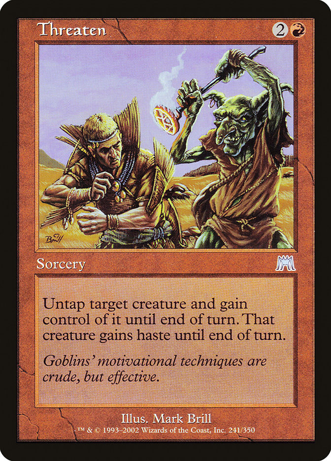 Threaten [Onslaught] - Magic: The Gathering - Card Brawlers | Quebec | Canada |