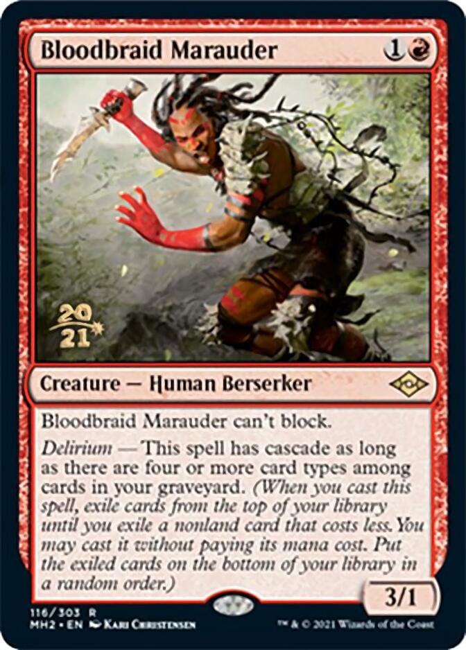 Bloodbraid Marauder [Modern Horizons 2 Prerelease Promos] - Magic: The Gathering - Card Brawlers | Quebec | Canada |