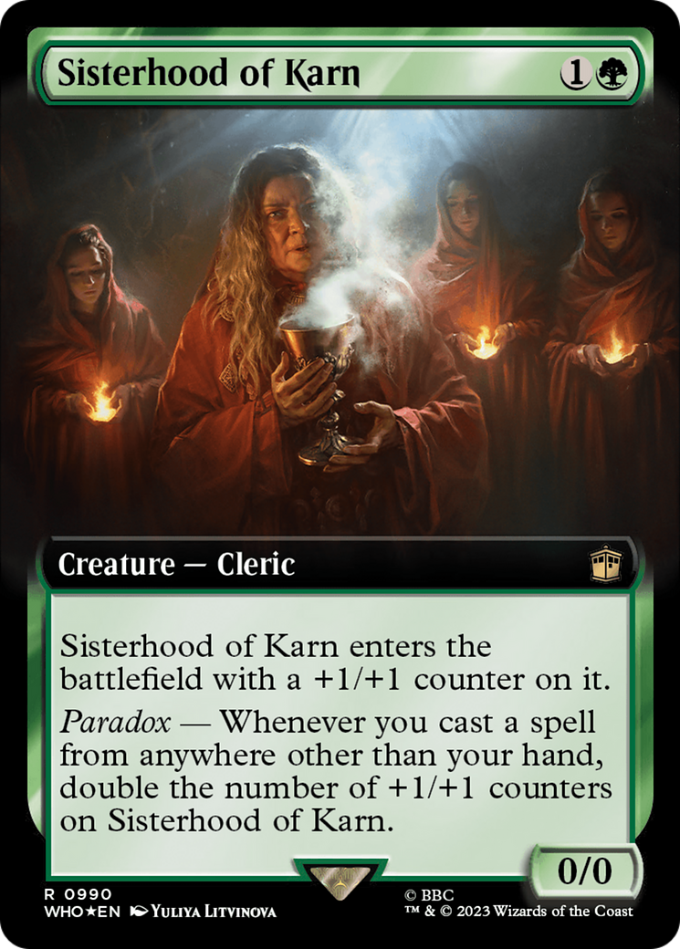 Sisterhood of Karn (Extended Art) (Surge Foil) [Doctor Who] - Magic: The Gathering - Card Brawlers | Quebec | Canada |