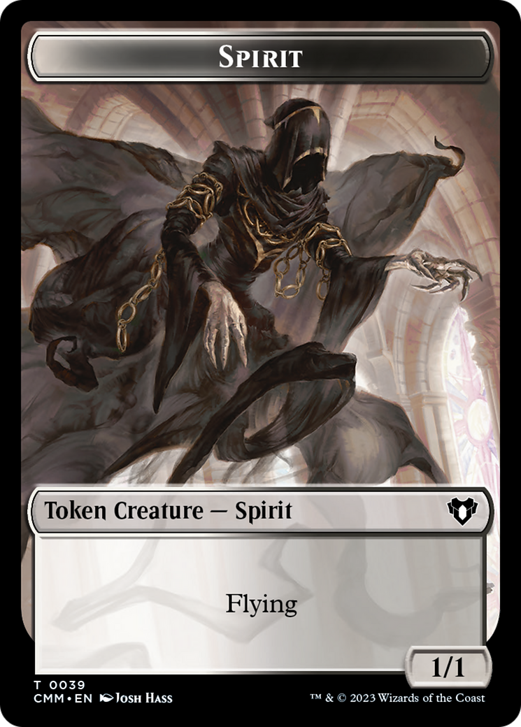 Spirit (0039) // Zombie (0013) Double-Sided Token [Commander Masters Tokens] - Magic: The Gathering - Card Brawlers | Quebec | Canada |