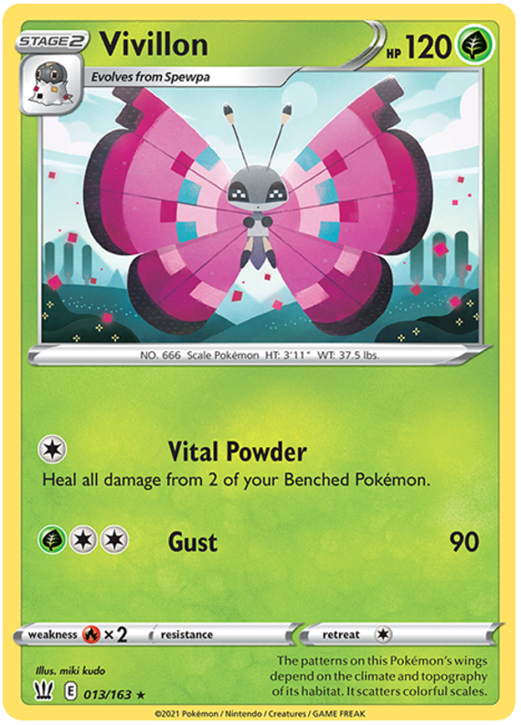 Vivillon (013/163) [Sword & Shield: Battle Styles] - Pokémon - Card Brawlers | Quebec | Canada |