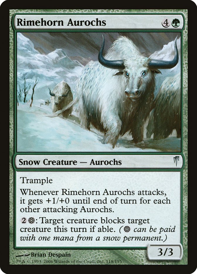 Rimehorn Aurochs [Coldsnap] - Magic: The Gathering - Card Brawlers | Quebec | Canada |