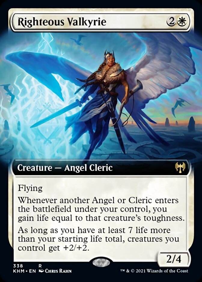 Righteous Valkyrie (Extended Art) [Kaldheim] - Magic: The Gathering - Card Brawlers | Quebec | Canada |