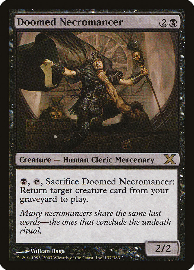 Doomed Necromancer [Tenth Edition] - Magic: The Gathering - Card Brawlers | Quebec | Canada |