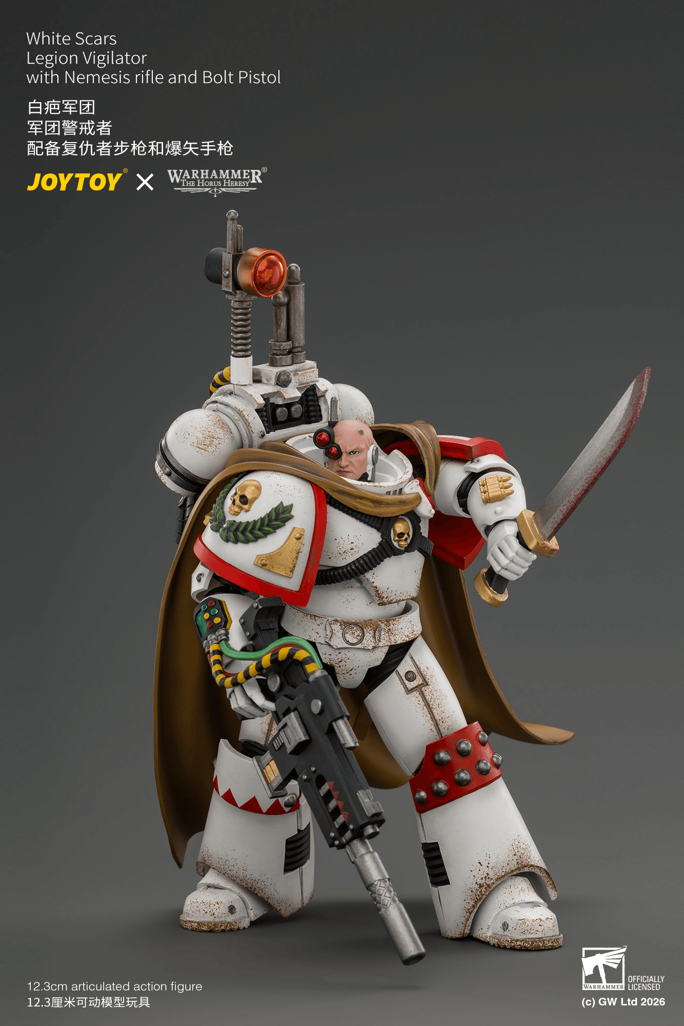Joytoy - Warhammer 40k - White Scars Legion - Vigilator with Nemesis rifle and Bolt Pistol - (PREORDER) October 30, 2026