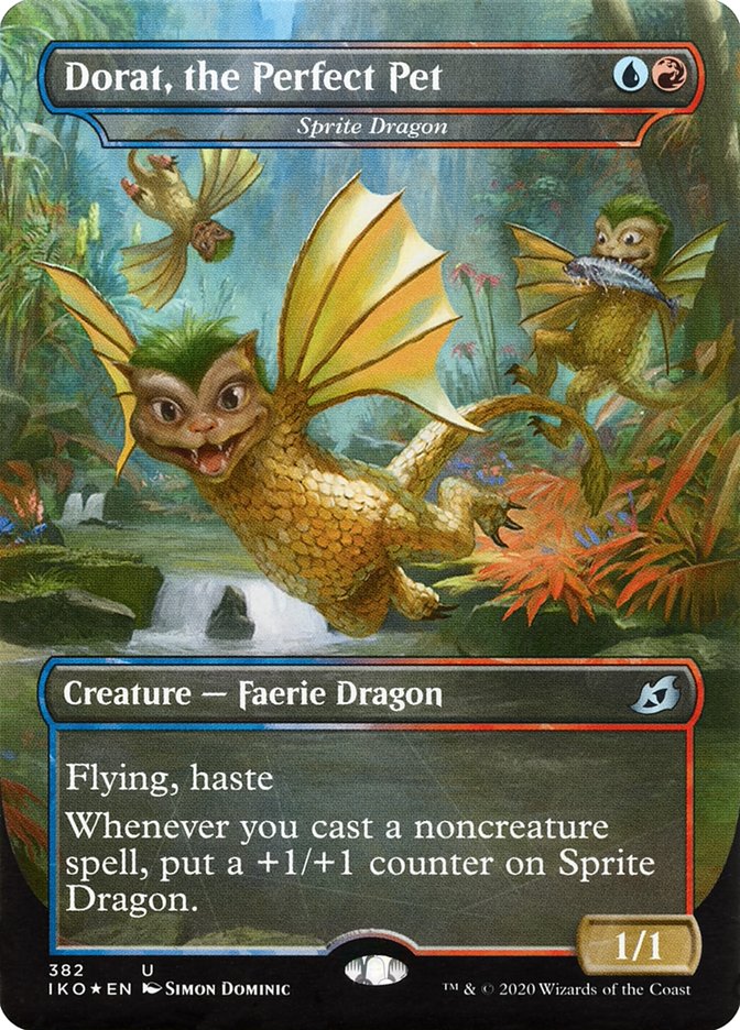 Sprite Dragon - Dorat, the Perfect Pet (Godzilla Series) [Ikoria: Lair of Behemoths] - Magic: The Gathering - Card Brawlers | Quebec | Canada |