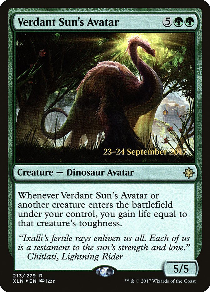 Verdant Sun's Avatar [Ixalan Prerelease Promos] - Magic: The Gathering - Card Brawlers | Quebec | Canada |
