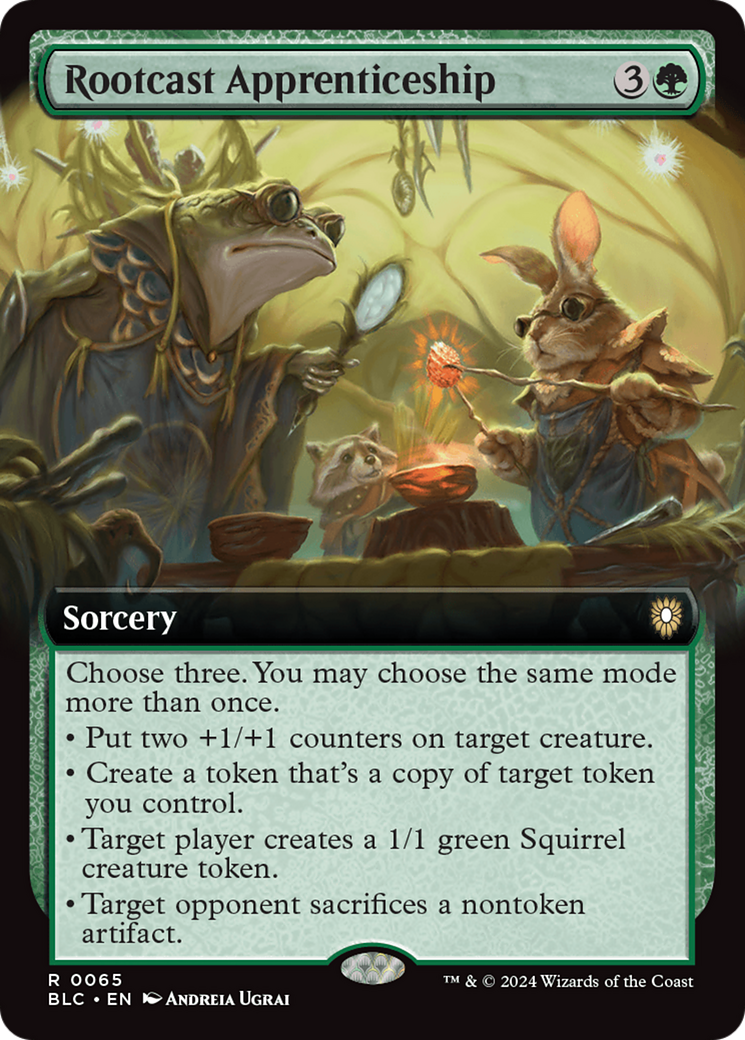 Rootcast Apprenticeship (Extended Art) [Bloomburrow Commander] - Magic: The Gathering - Card Brawlers | Quebec | Canada |