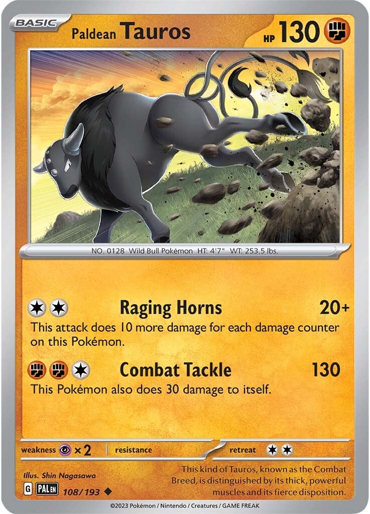 Paldean Tauros (108/193) [Scarlet & Violet: Paldea Evolved] - Pokémon - Card Brawlers | Quebec | Canada |