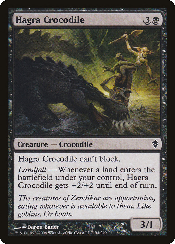 Hagra Crocodile [Zendikar] - Magic: The Gathering - Card Brawlers | Quebec | Canada |