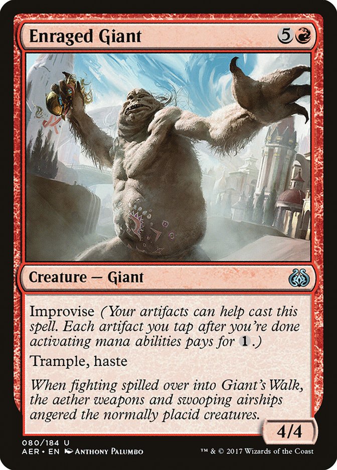 Enraged Giant [Aether Revolt] - Magic: The Gathering - Card Brawlers | Quebec | Canada |