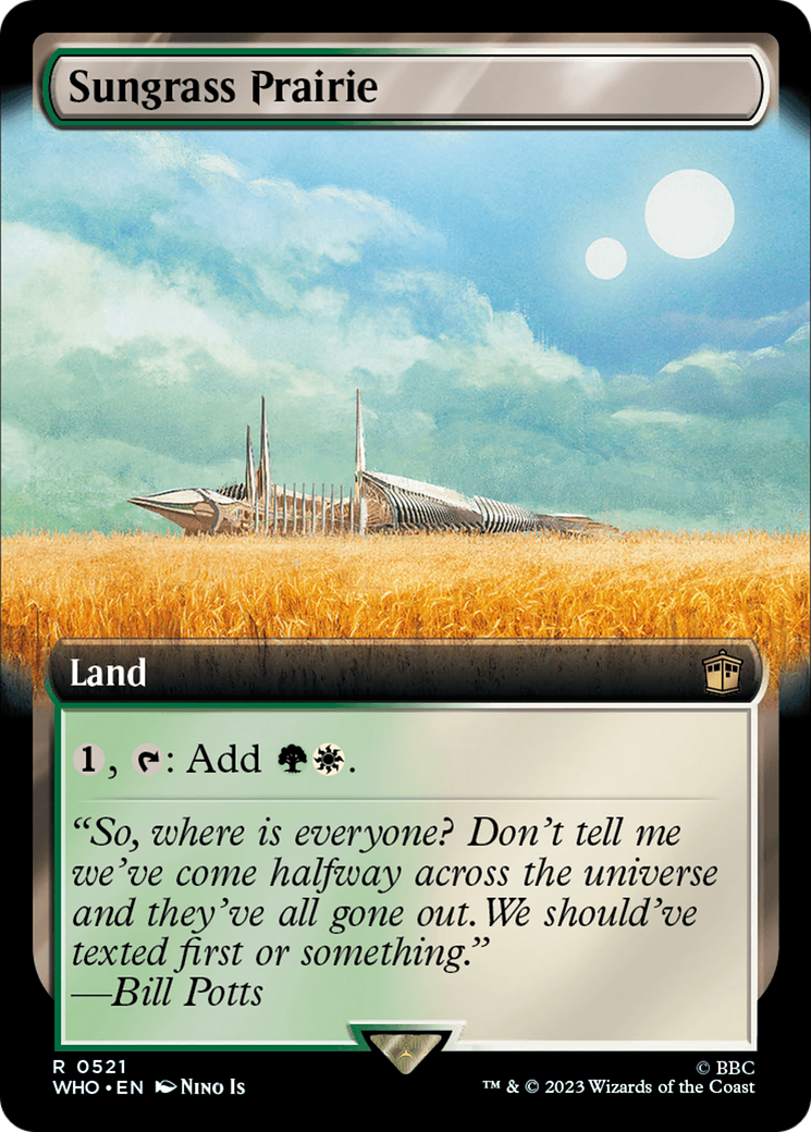 Sungrass Prairie (Extended Art) [Doctor Who] - Magic: The Gathering - Card Brawlers | Quebec | Canada |