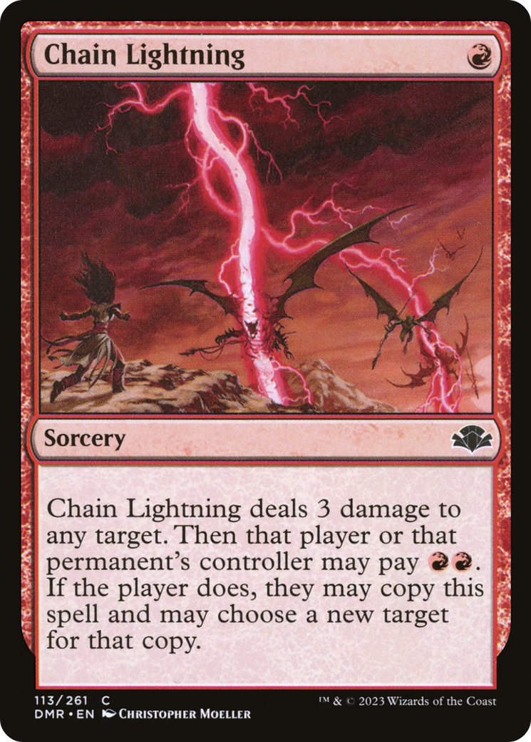 Chain Lightning [Dominaria Remastered] - Magic: The Gathering - Card Brawlers | Quebec | Canada |
